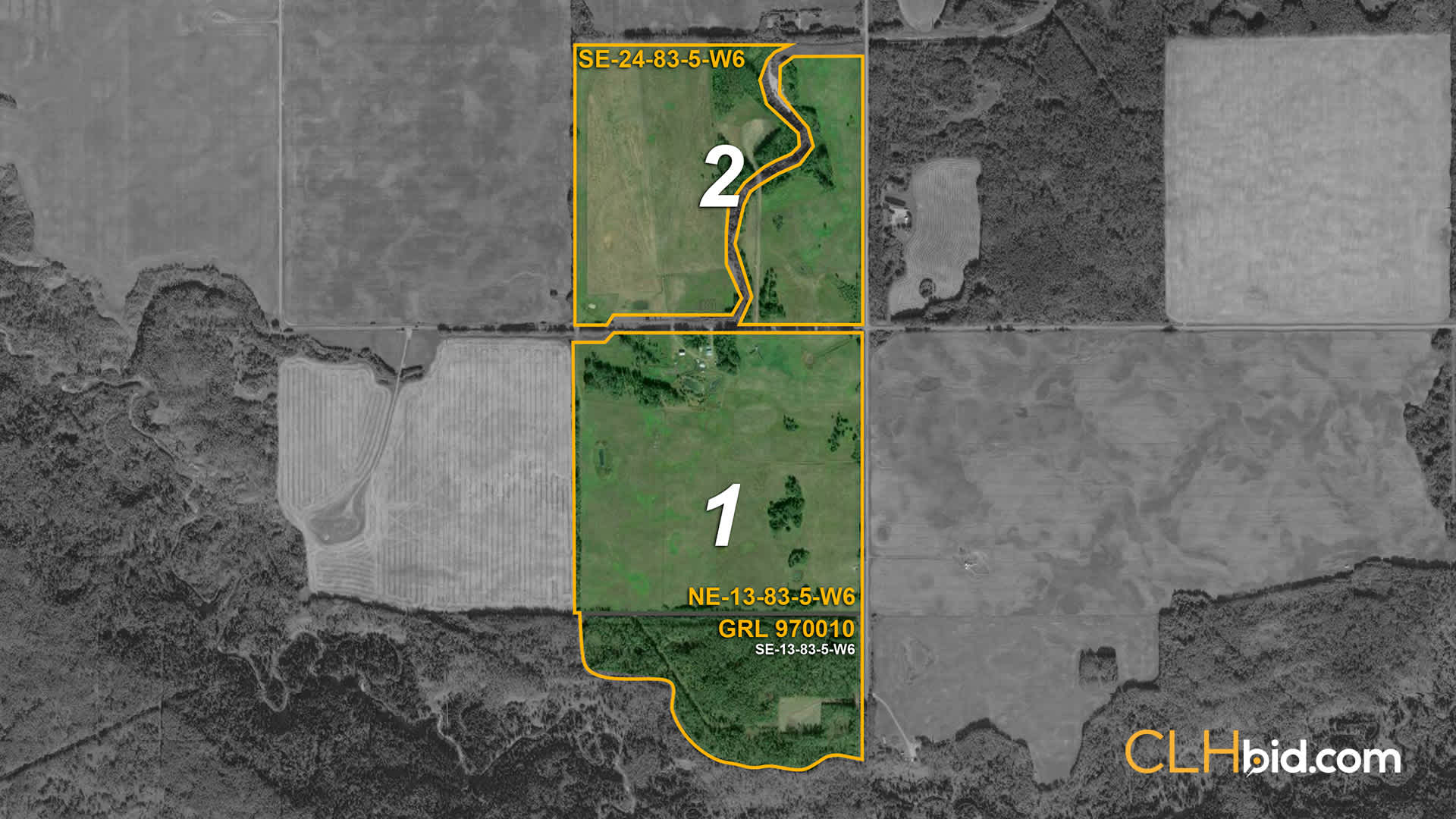 View from above of The Cattle Crossing