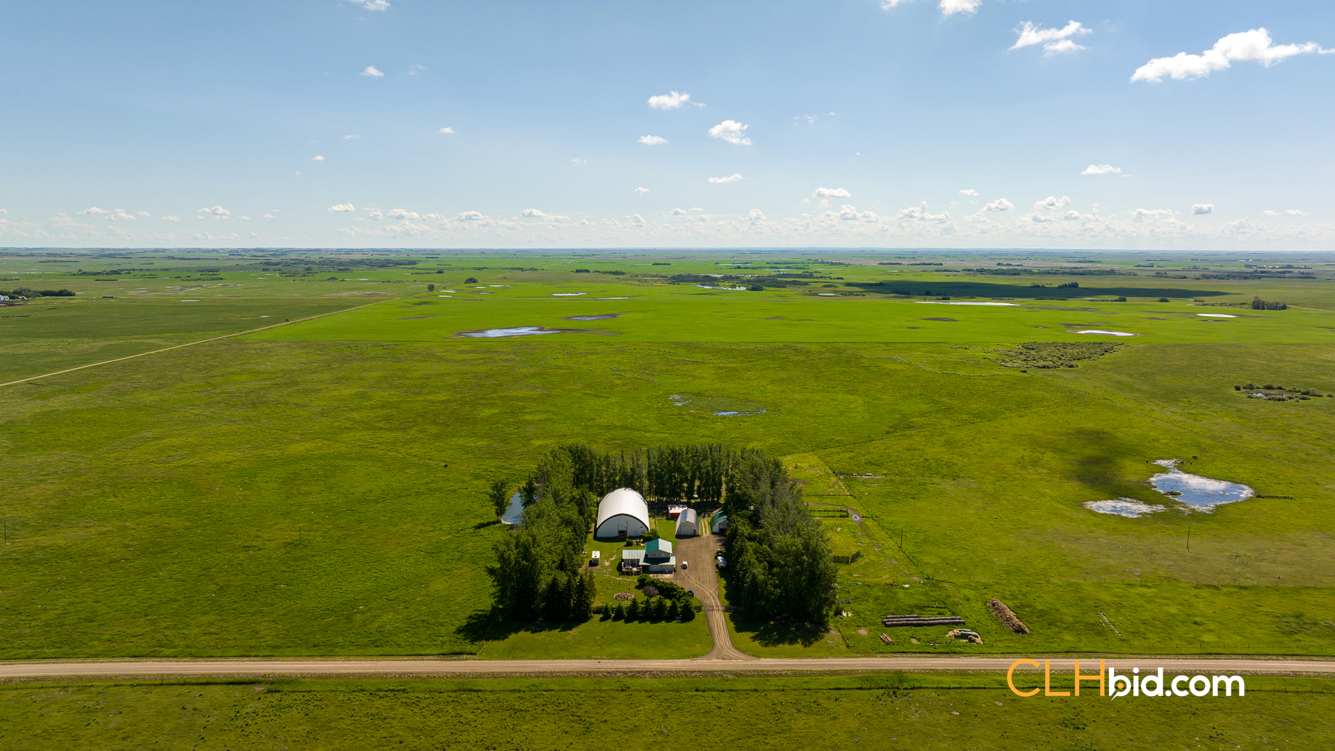 View from above of Prairie Haven Ranch