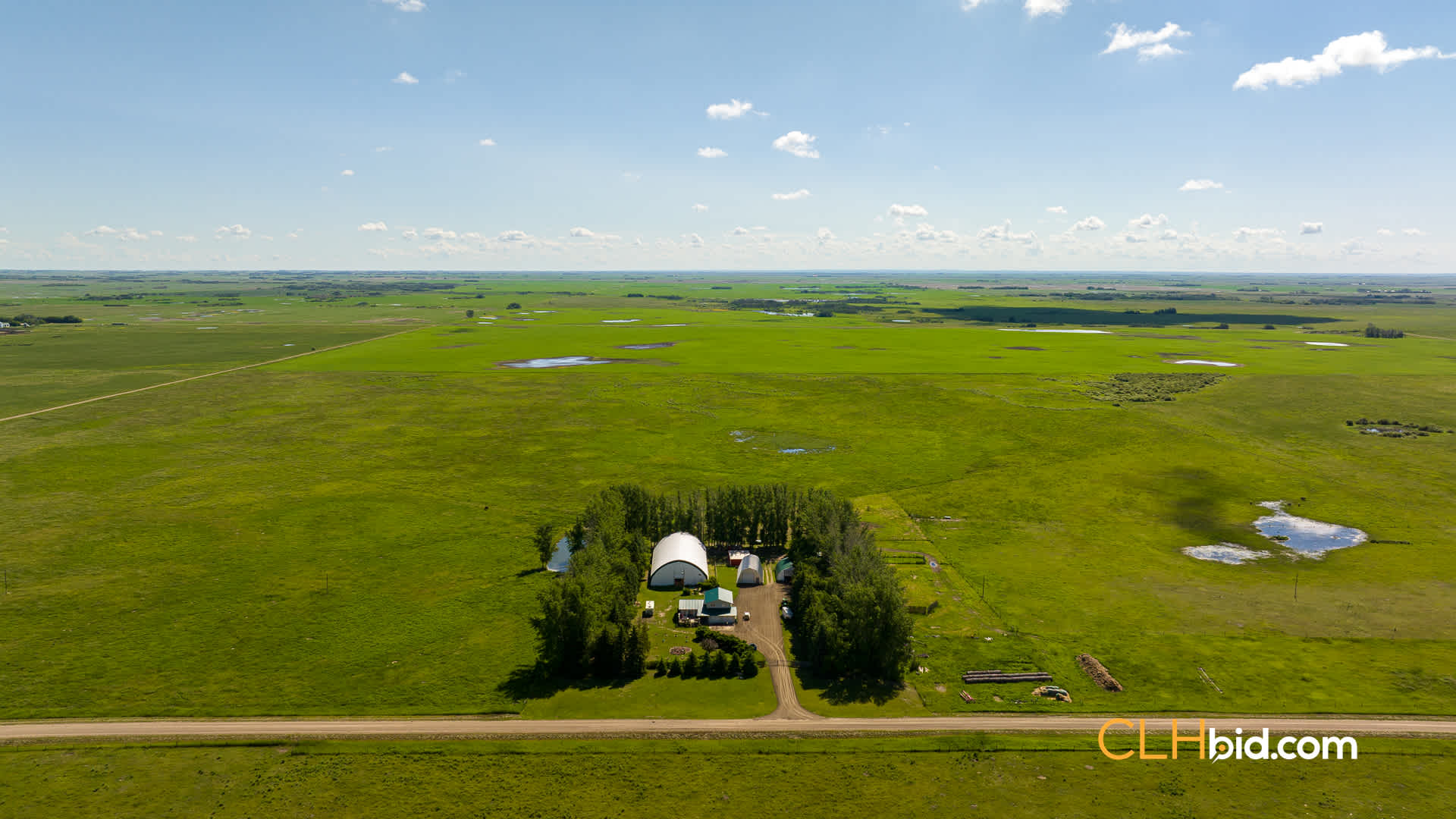 View from above of Prairie Haven Ranch