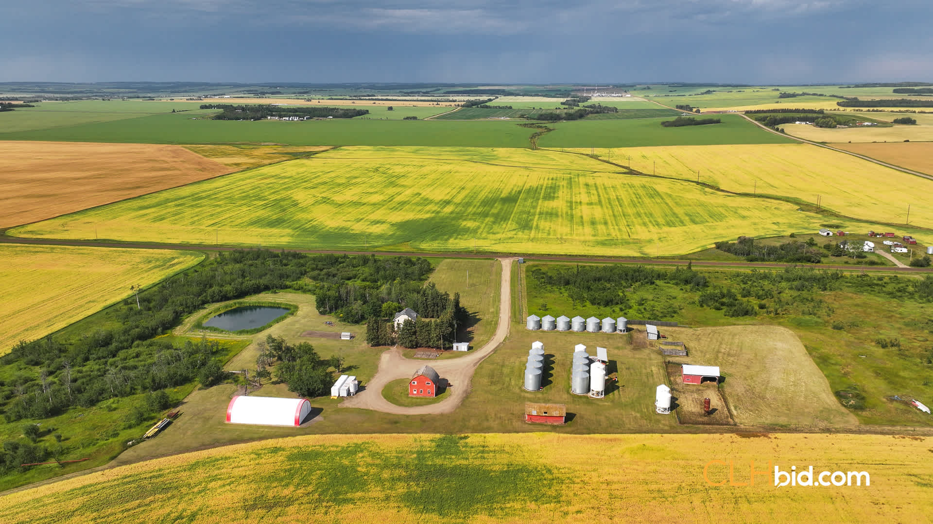 View from above of Skyline Farms
