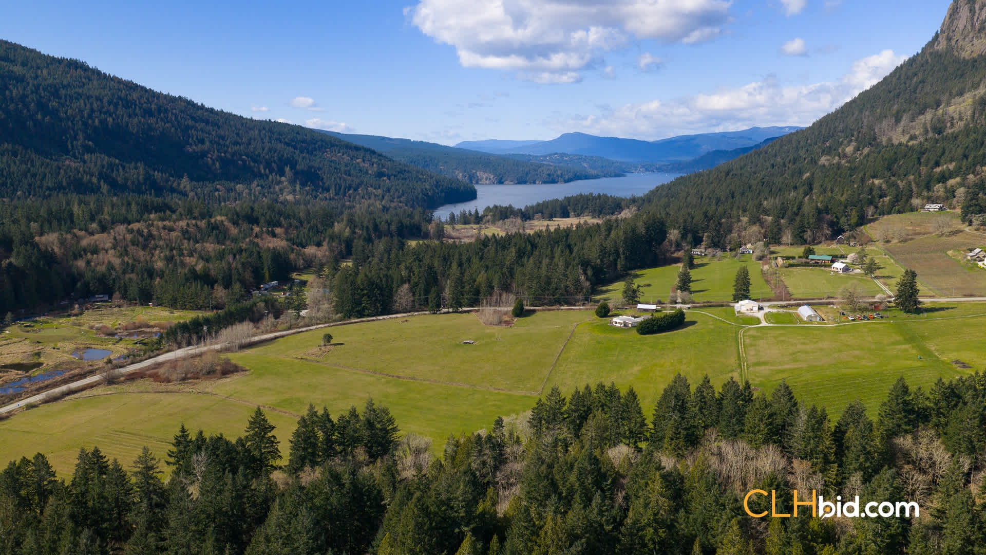 View from above of The Olive Farm