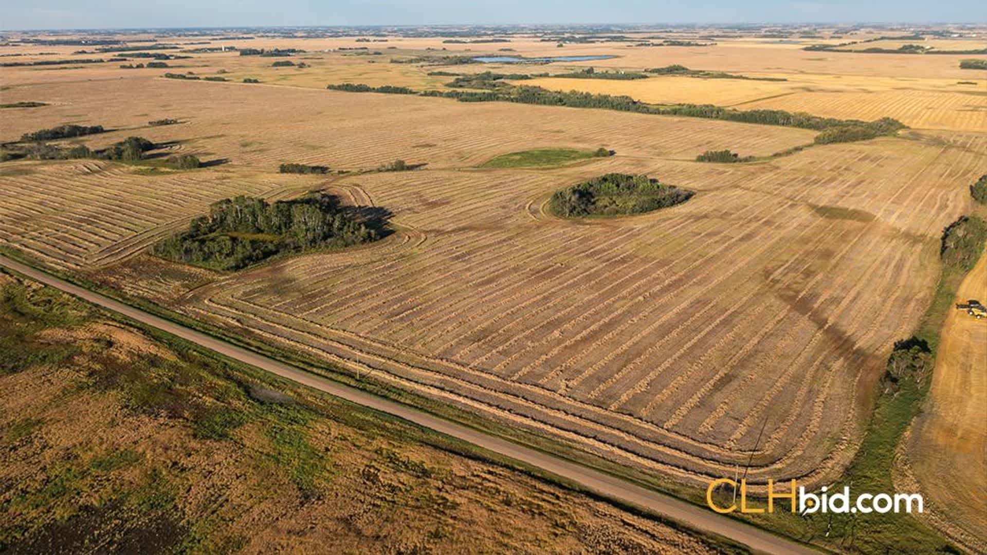 View from above of Camrose Legacy Land