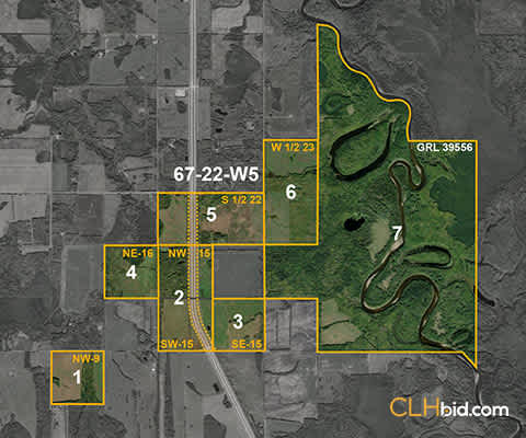 Map of Smoky River Ranch