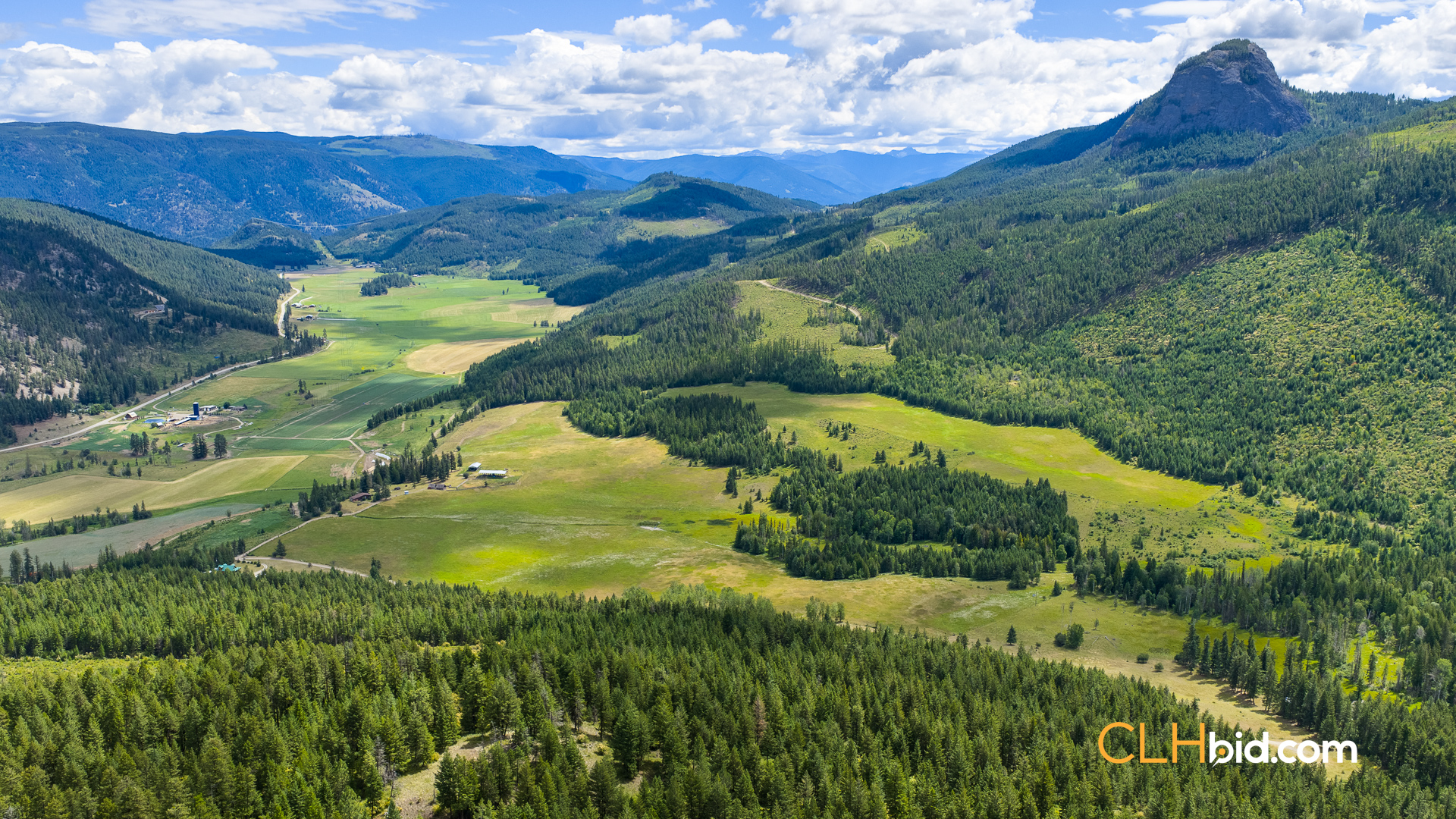 View from above of Farm Life, Okanagan Lifestyle