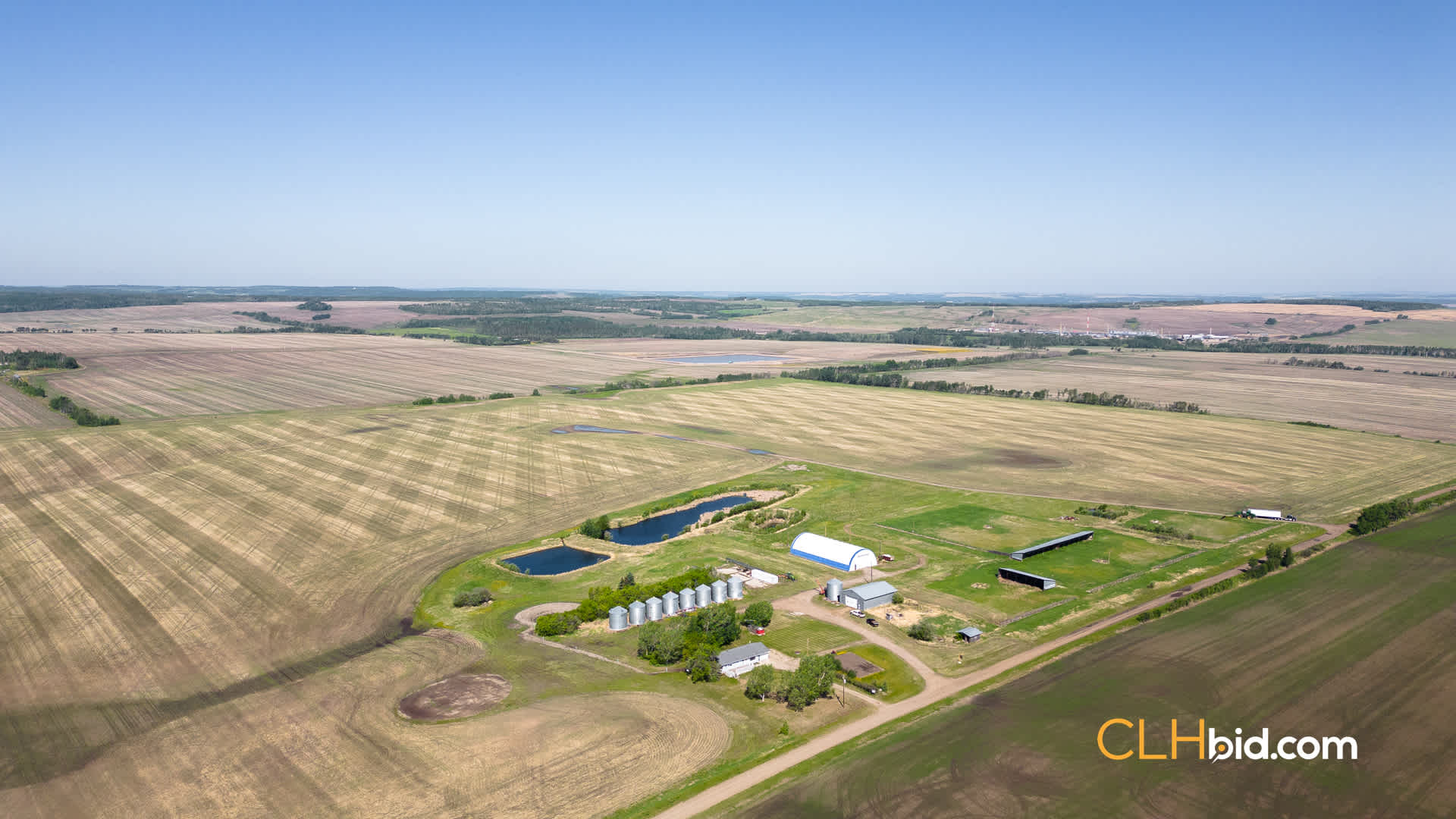 View from above of Rolla Homestead