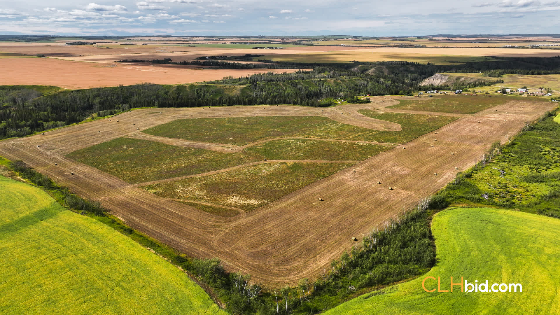 View from above of Coulee Homestead