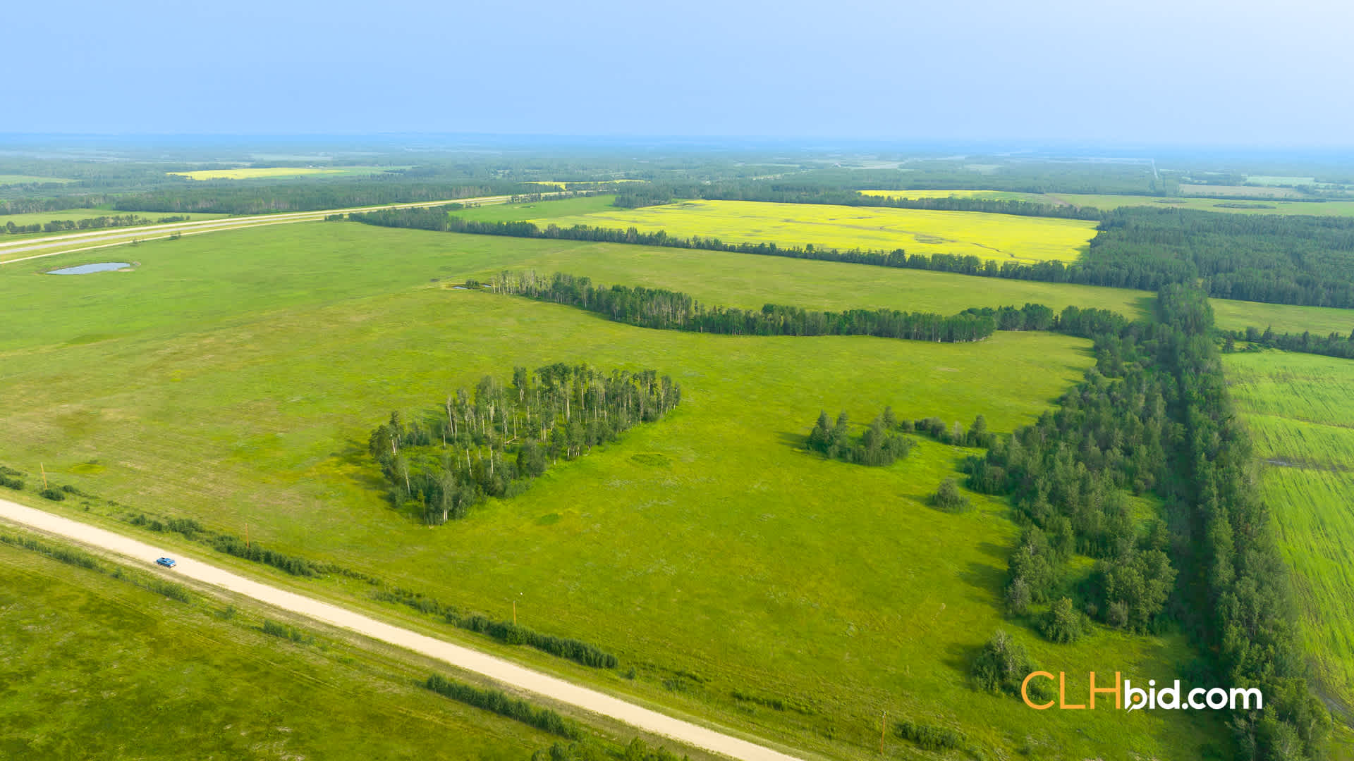 View from above of Smoky River Ranch