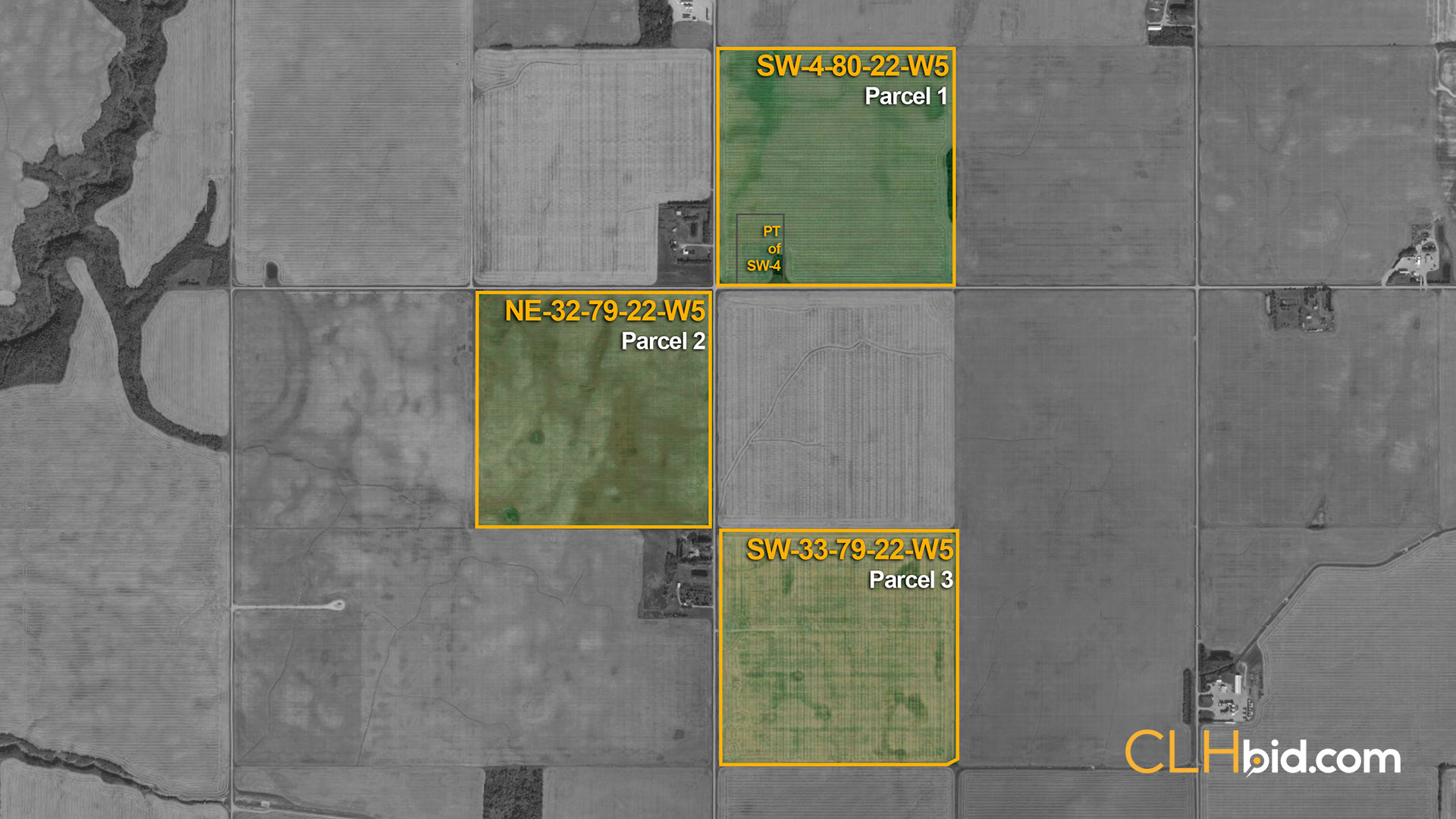 View from above of Golden Fields