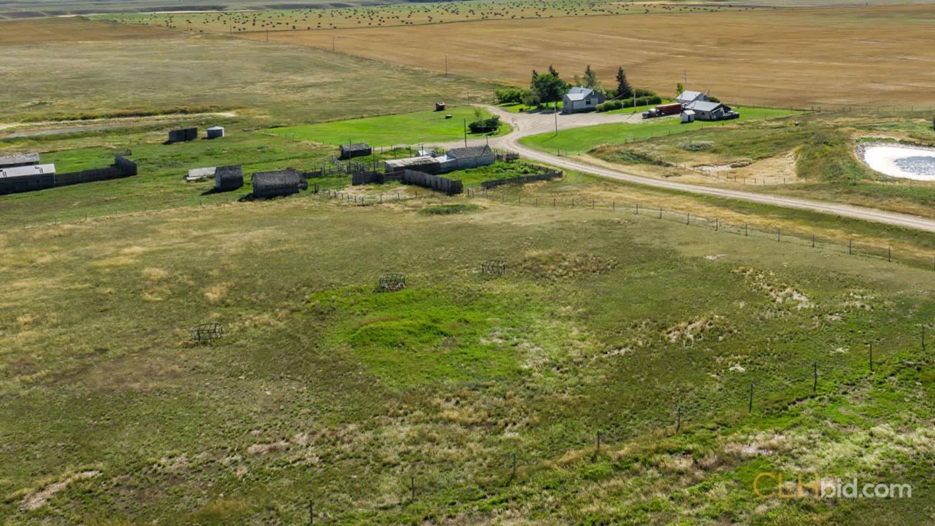 View from above of Shadows Of The Sweet Grass Hills