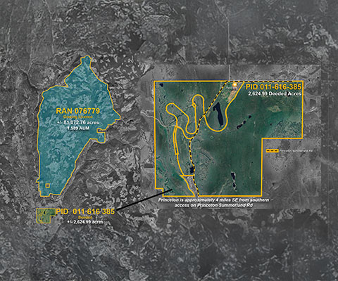 Map of The Jura Ranch