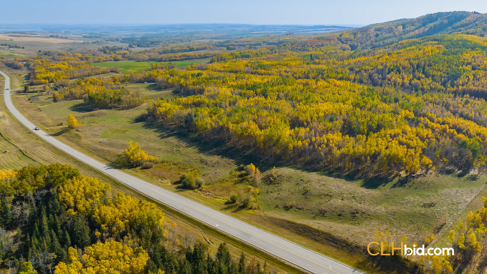 View from above of Alberta's Heartland