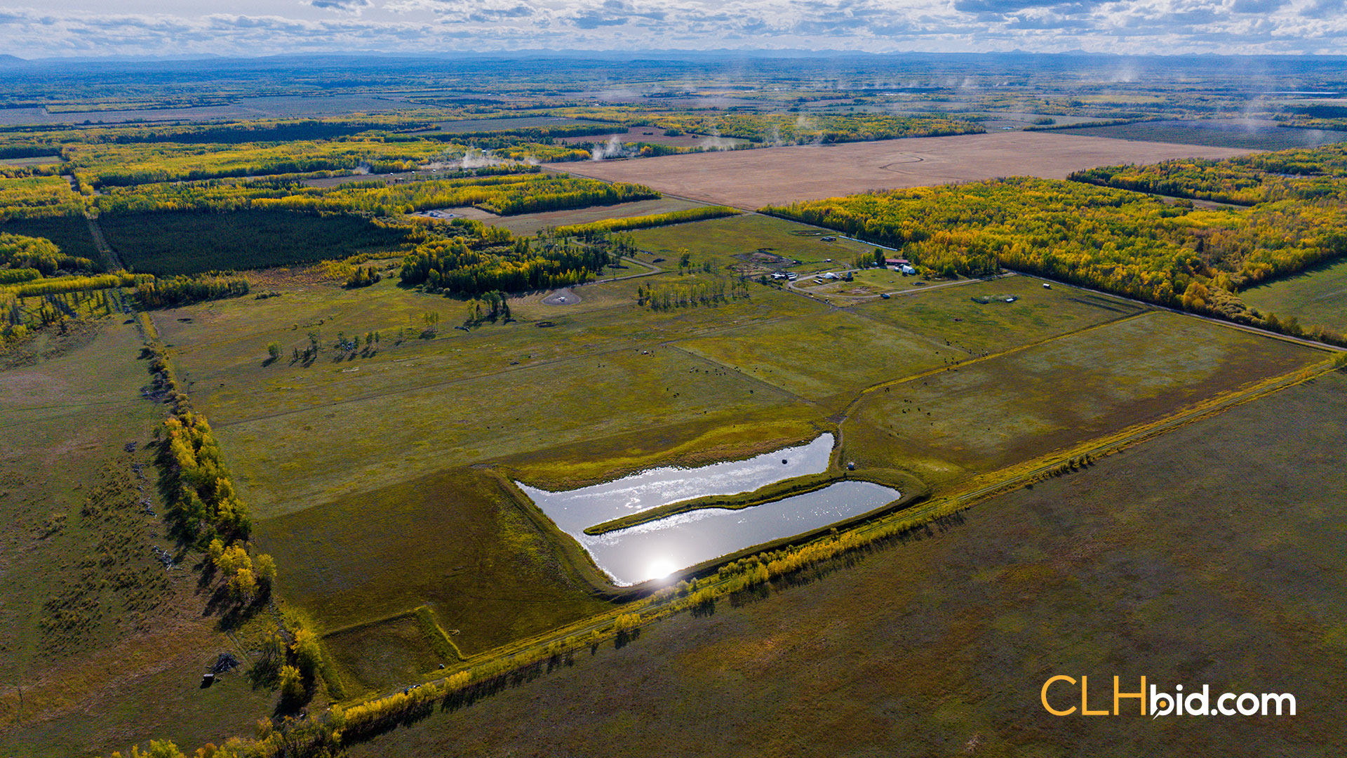 View from above of Peace Country Rancher