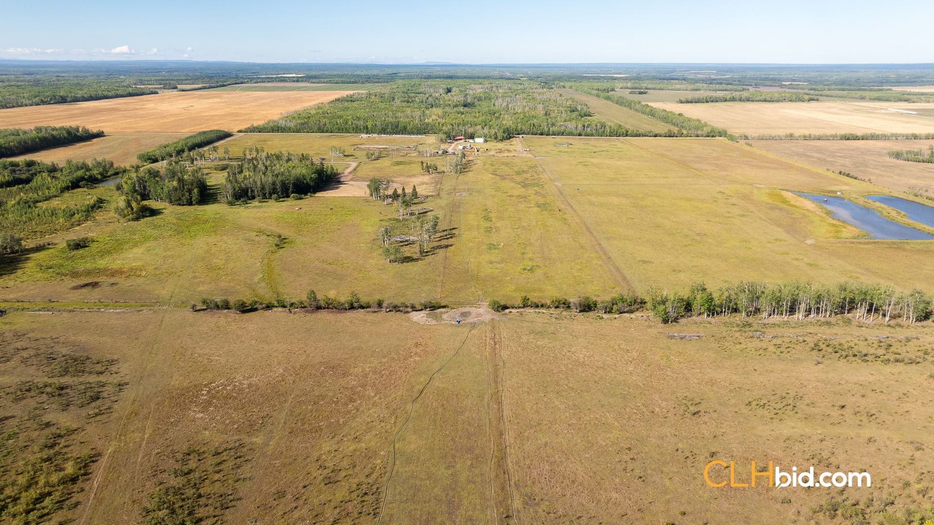 View from above of Peace Country Rancher