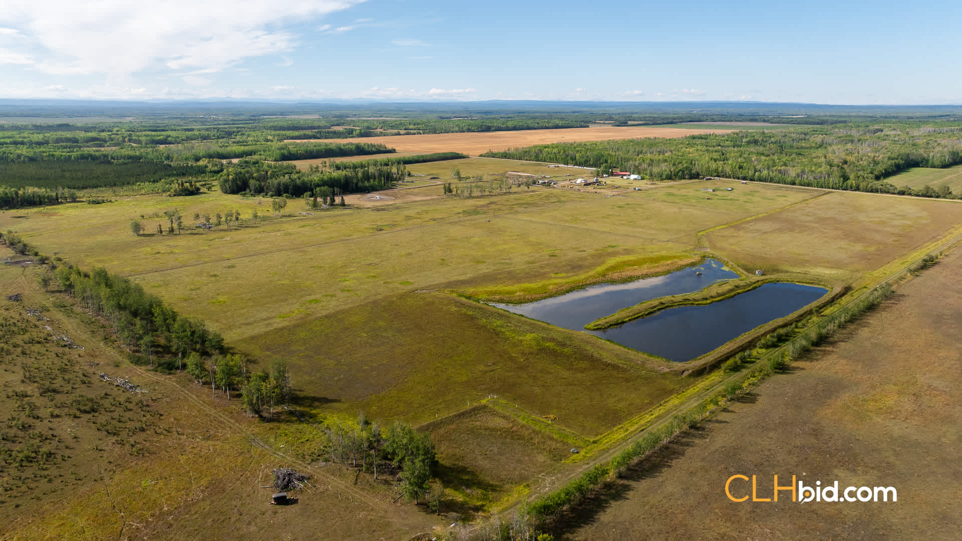 View from above of Peace Country Rancher