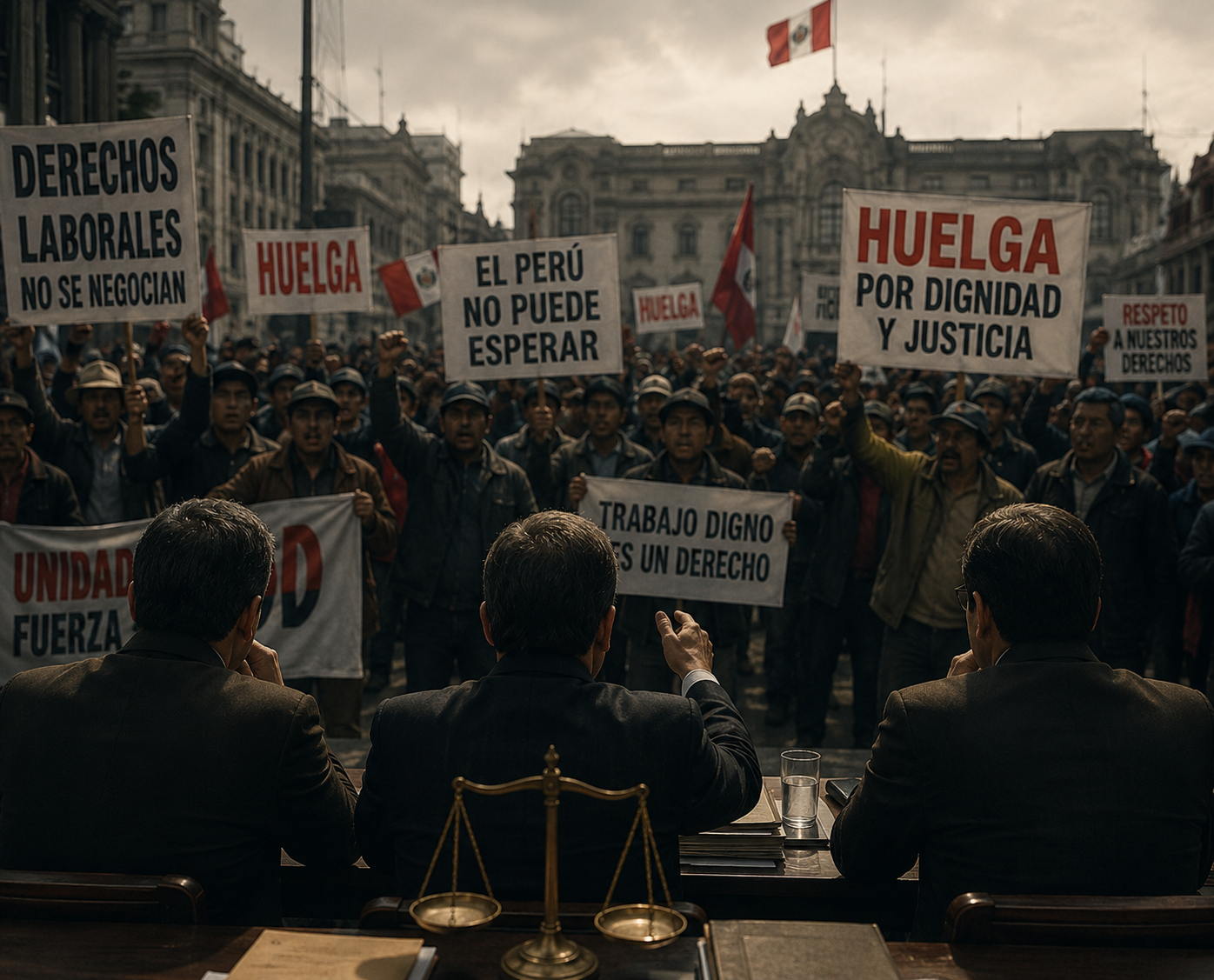 Portada del artículo Restricciones al derecho a la huelga en el Perú: análisis normativo y constitucional