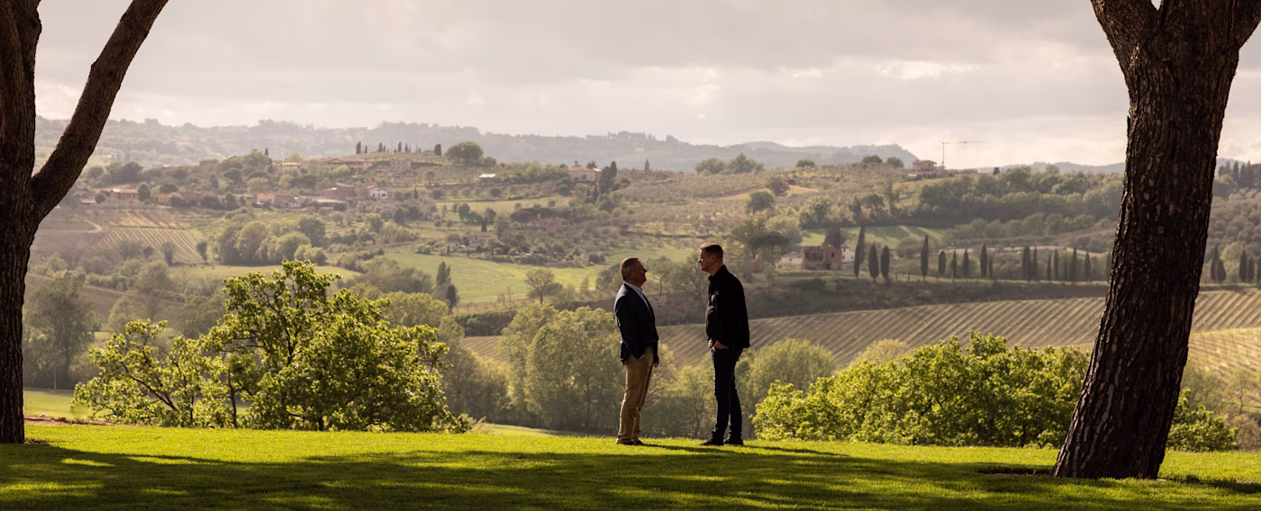 Rudi Bindella Sr e Rudi Bindella, BindeTenuta Vallocaia