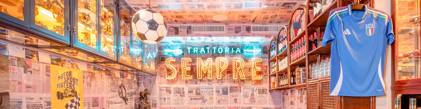 Trattoria Sempre Header Bern Interieur