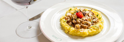 Veganes Geschnetzeltes mit Trüffel-Steinpilz-Sauce