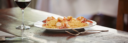 Spaghetti aglio, olio e peperoncini aus der Cantinetta Bindella in Winterthur