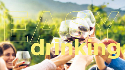 Schriftzug «Easy drinking»