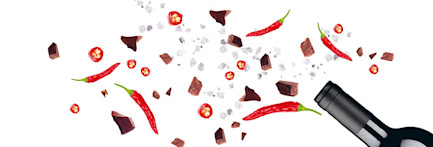 Visual Wein und Schokolade