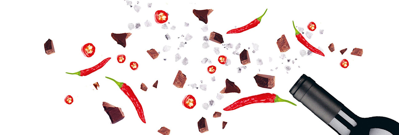 Visual Wein und Schokolade