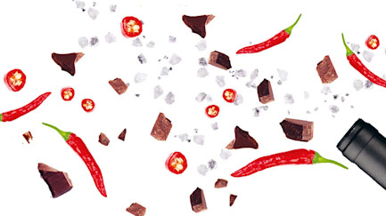 Visual Wein und Schokolade