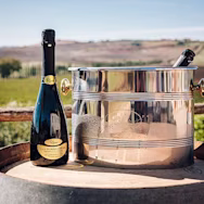 Spumante Col de'Salici gekühlt für den Genuss auf der Terrasse