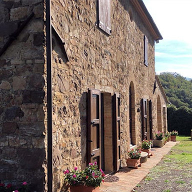 Steinhaus welches zur Tenuta Le Macioche gehört