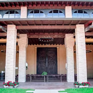 Gebäudeeingang, welcher zum Hauptsitz der Podere Selva Capuzza gehört