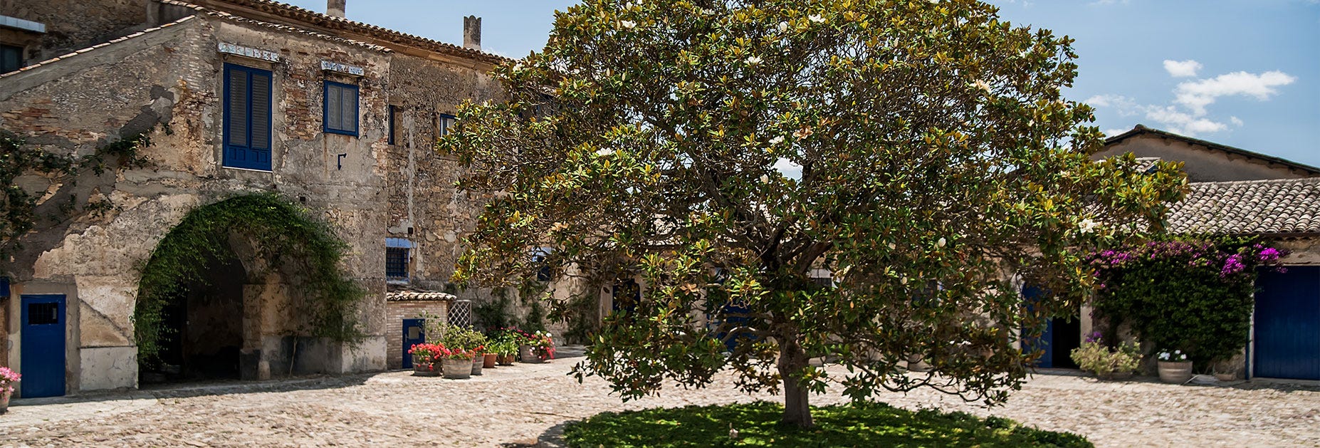 Der Hauptsitz der Familie Tasca, die Tenuta Regaleali