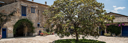 Der Hauptsitz der Familie Tasca, die Tenuta Regaleali