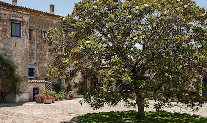 Der Hauptsitz der Familie Tasca, die Tenuta Regaleali