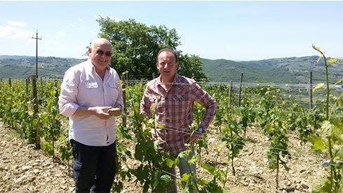 Vittorio und Jurij Fiore, der Spitzenönologe mit seinem Sohn