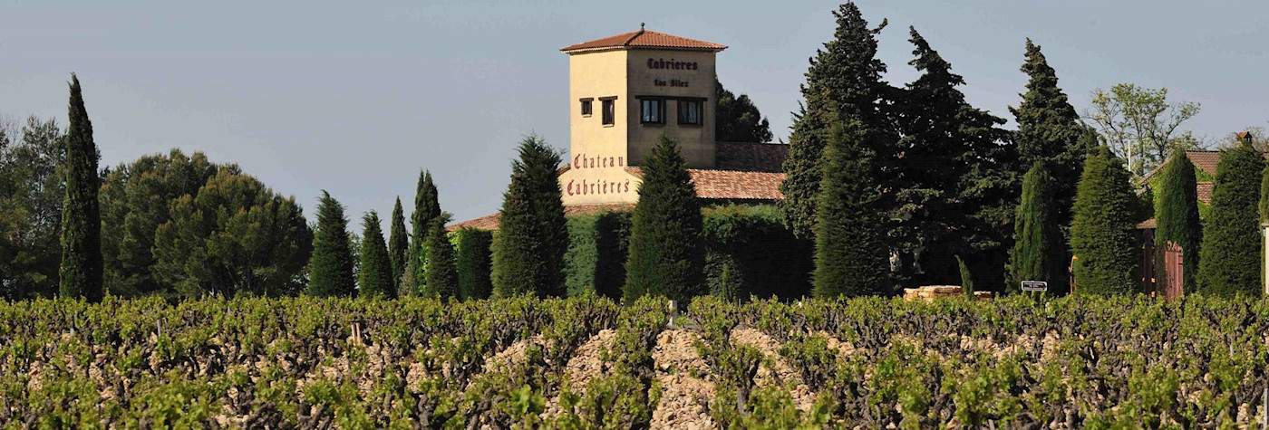 Hauptsitz des Weinguts Château Cabrières im Rhônetal