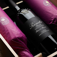 Verpackte Flaschen Vigna Colonnello vom Weingut Prunotto, welches zur Familiendynastie Antinori gehört