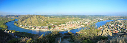 Wunderschöner Blick über das Rhônetal