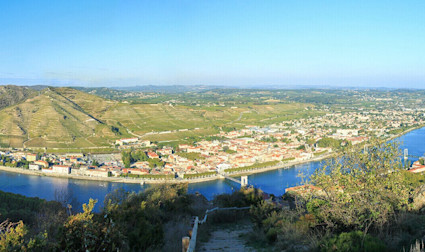 Wunderschöner Blick über das Rhônetal