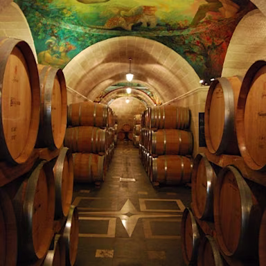 Grosser Barriquekeller von Mastroberardino in Kampanien
