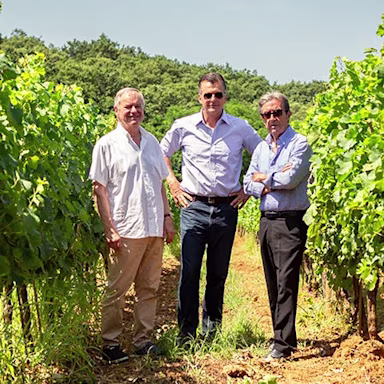 Rudi Bindella sen., Philipp Hildebrand und Riccardo Cotarella (v.l.n.r.)