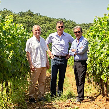Rudi Bindella sen., Philipp Hildebrand und Riccardo Cotarella (v.l.n.r.)