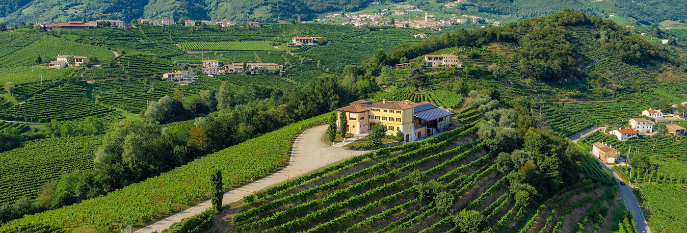 Hauptsitz des Weinguts Canevel oberhalb der eigenen Rebbergen
