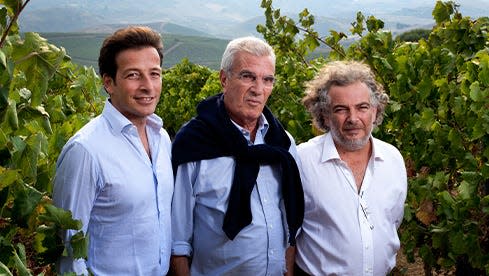 Familie Tasca d'Almrita: Alberto, Lucio und Giuseppe Tasca d’Almerita (v. l. n. r.)