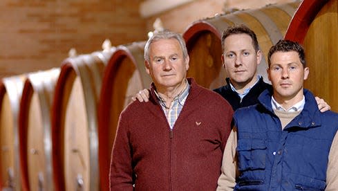 Familie Castellani: Vater Pietro mit seinen Söhnen Alessandro und Nicola