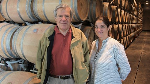 Marchese Nicolò Incisa della Rocchetta und seine Tochter, Marchesa Priscilla