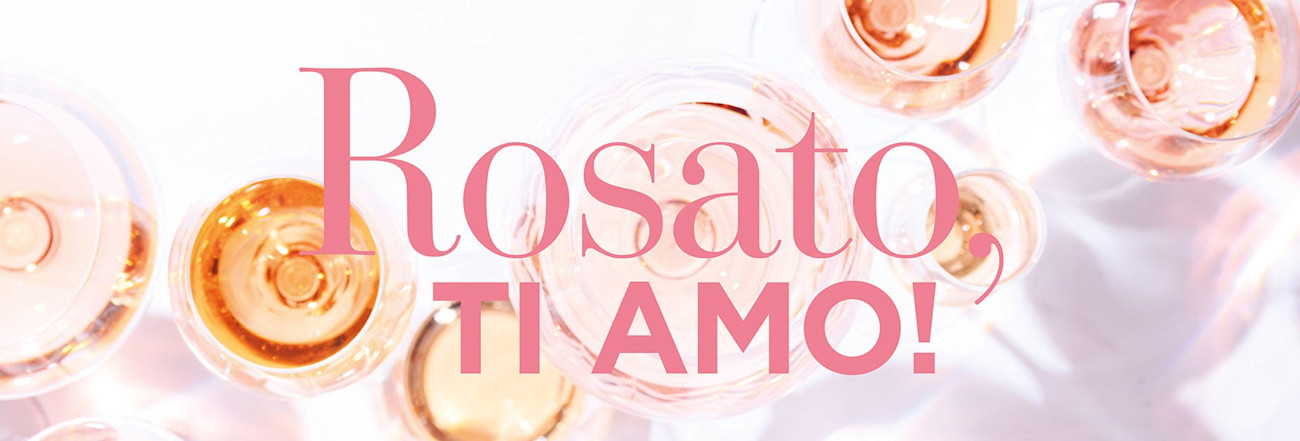 Schriftzug «Rosato, ti amo!»