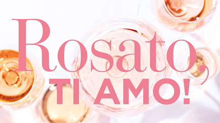 Schriftzug «Rosato, ti amo!»