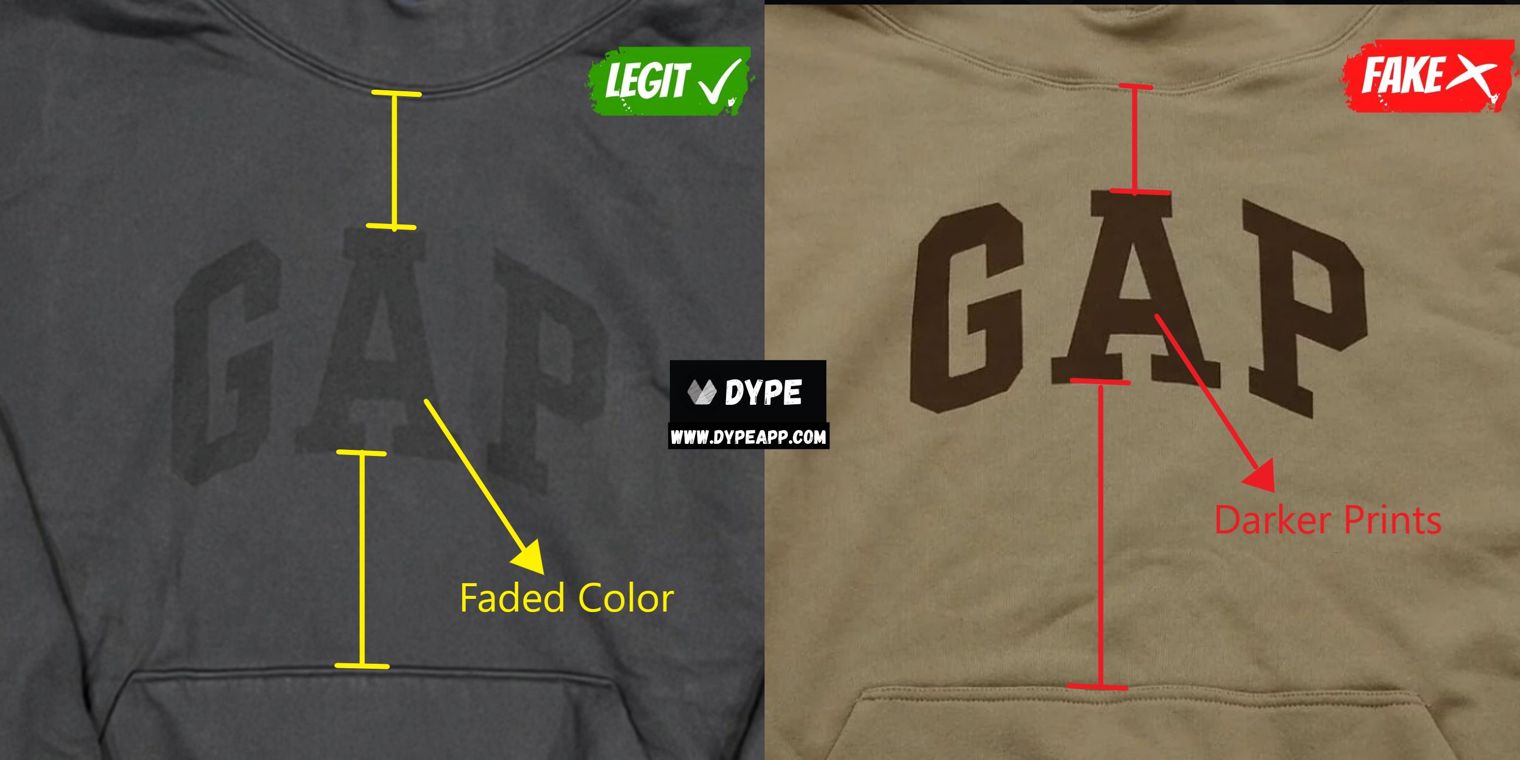 How to spot a fake Yeezy Gap Hoodie, Real vs Fake