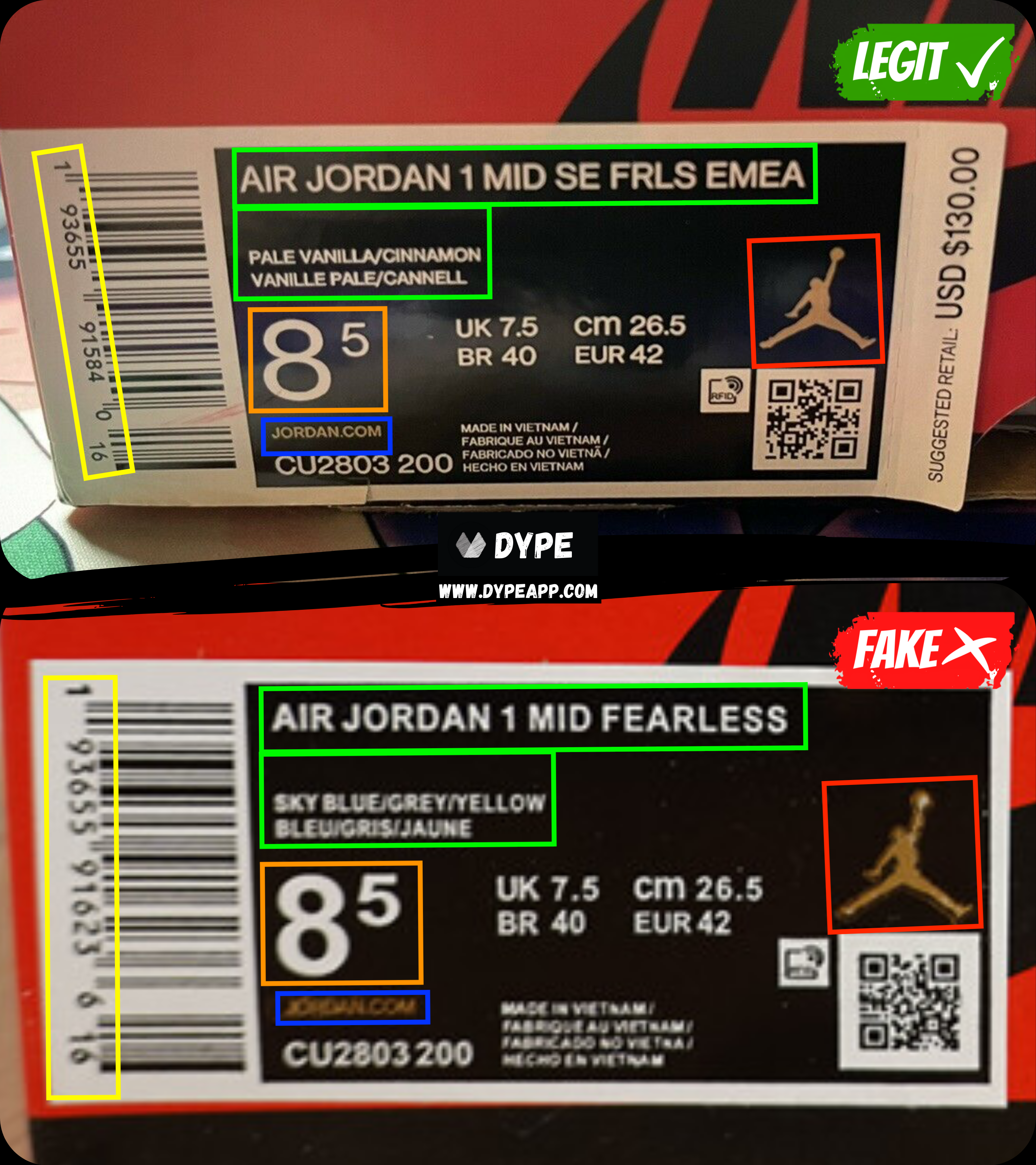 How To Tell Fake Air Jordan 11 Concord (2023) - Legit Check By Ch