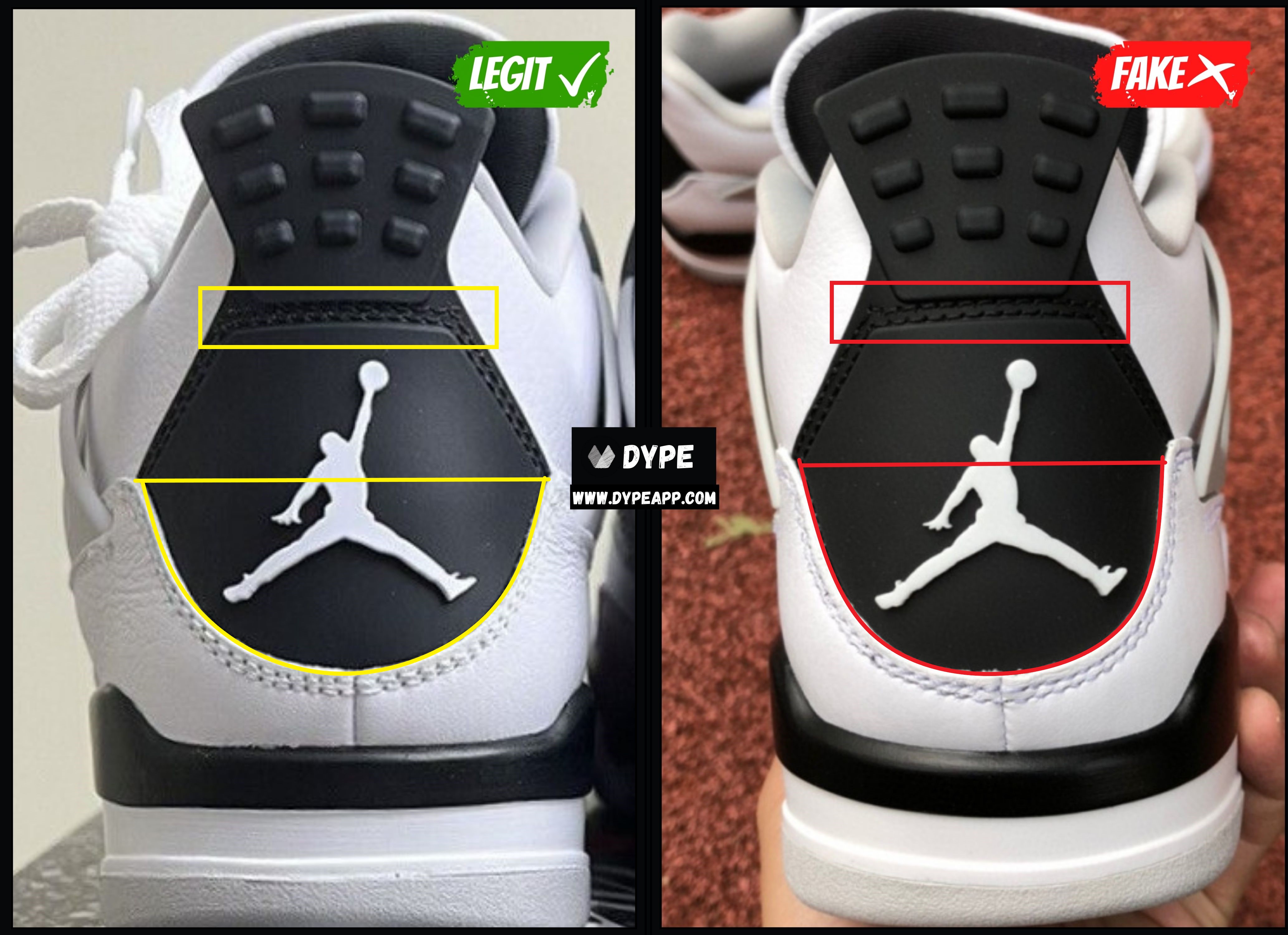 how to tell if jordan 4 are real